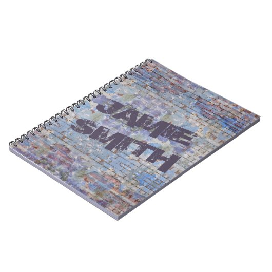 Abstrakte Graffiti Wall Street Art Notizblock (Linke Seite)