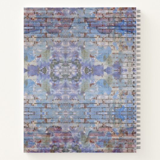 Abstrakte Graffiti Wall Street Art Notizblock (Rückseite)