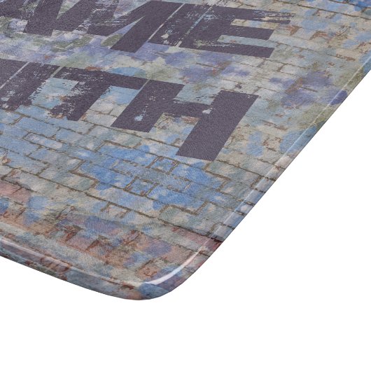 Abstrakte Graffiti Wall Street Art Schneidebrett (Ecke)