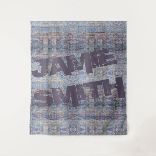 Abstrakte Graffiti Wall Street Art Wandteppich (Vorderseite)