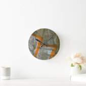 Abstrakte Graffiti-Wanduhr Runde Wanduhr (Zuhause)