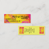 Abstrakte Grafik des kleinen Bookmarks Mini Visitenkarte (Vorne/Hinten)