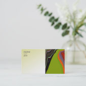 Abstrakte Grafik-Geschäfts-Karte Visitenkarte (Stehend Vorderseite)