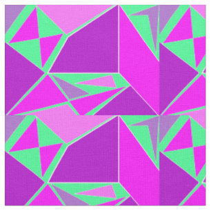 Abstrakte Grafik - lila grünes Design Stoff