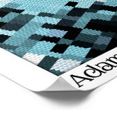 Abstrakte Grafik mit Leinwand 8 x 10 Druck Poster (Ecke)