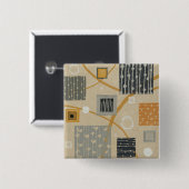 Abstrakte grafische Fliesen Button (Vorne & Hinten)