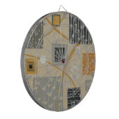 Abstrakte grafische Fliesen Dartscheibe (Vorderseite Links)