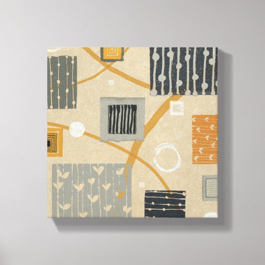 Abstrakte grafische Fliesen Leinwanddruck (Vorderseite)