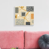 Abstrakte grafische Fliesen Leinwanddruck (Insitu (Wohnzimmer))