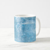 Abstrakte, grau-blaue Abstrakte Kunstmalerei Kaffeetasse (VorderseiteRechts)