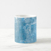 Abstrakte, grau-blaue Abstrakte Kunstmalerei Kaffeetasse (Mittel)