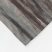 Abstrakte graubraune Kunst Fleecedecke (Ecke)