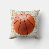 Abstrakte graue Basketball Boys - Geburtsakte Kissen (Rückseite)