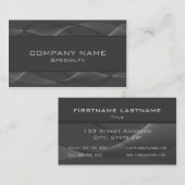 Abstrakte graue Geschäfts-Karten Visitenkarte (Vorne/Hinten)