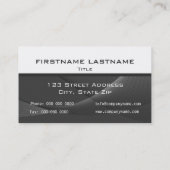 Abstrakte graue Geschäfts-Karten Visitenkarte (Rückseite)