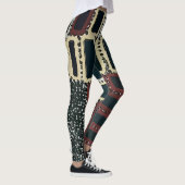 Abstrakte graue Rechtecke Leggings (Rechts)