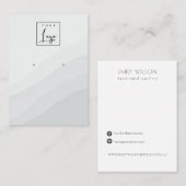 Abstrakte graue Studentenwelle mit Logo-Display Visitenkarte (Vorne/Hinten)