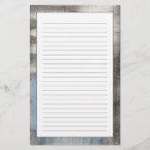 Abstrakte graue u. blaue Malerei Briefpapier (Vorderseite)
