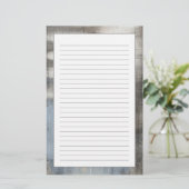 Abstrakte graue u. blaue Malerei Briefpapier (Stehend Vorderseite)