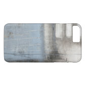 Abstrakte graue und blaue Malerei Case-Mate iPhone Hülle (Rückseite (Horizontal))