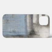 Abstrakte graue und blaue Malerei Case-Mate iPhone Hülle (Rückseite (Horizontal))