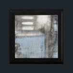 Abstrakte graue und blaue Malerei Erinnerungskiste<br><div class="desc">Ein Jennifer Goldberger abstraktes graues und blaues Gemälde. Es sieht aus wie ein bewölkter Tag,  der sich in einen Regenwald verwandeln könnte. Wenn man moderne Kunst Liebe,  dann ist dies der Ausdruck für Sie. Holen Sie sich noch heute eins ab!</div>