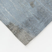 Abstrakte graue und blaue Malerei Fleecedecke (Ecke)