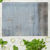 Abstrakte graue und blaue Malerei Geschirrtuch (Gefaltet)