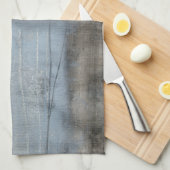 Abstrakte graue und blaue Malerei Geschirrtuch (Viertel Falte)