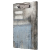 Abstrakte graue und blaue Malerei Klemmbrett (Links)