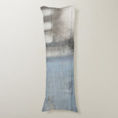 Abstrakte graue und blaue Malerei Seitenschläferkissen (Vorderseite Vertikal)