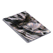 Abstrakte, graue und lila Muster Notizblock (Rechte Seite)