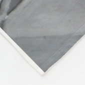 Abstrakte Grauschattierungen Fleecedecke (Ecke)
