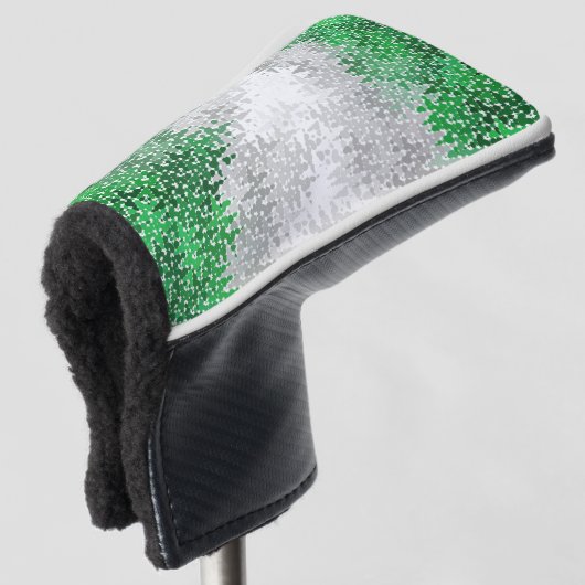 Abstrakte Grayromantische Stolperflagge Golf Headcover (3/4 Vorderseite)