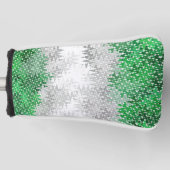 Abstrakte Grayromantische Stolperflagge Golf Headcover (Vorderseite)