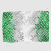 Abstrakte Grayromantische Stolperflagge Golfhandtuch (Horizontal)