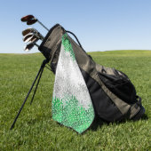 Abstrakte Grayromantische Stolperflagge Golfhandtuch (Gras)