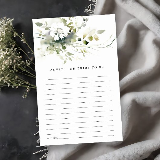 Abstrakte Green Floral Advice Bridal Babydusche