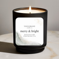 "Abstrakte Green & Gold Candle