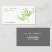 Abstrakte Green Palms II-Visitenkarte Visitenkarte (Vorne/Hinten)