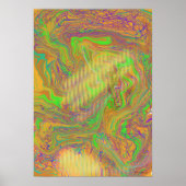 Abstrakte Green Wall Art Poster (Vorne)