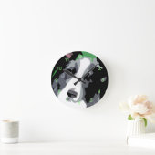 Abstrakte Grenzdecke für Hunde über lange Uhr (Zuhause)