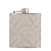 Abstrakte Grenze Flachmann (Vorderseite)