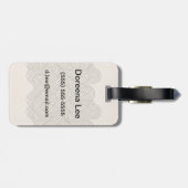 Abstrakte Grenze Gepäckanhänger (Rückseite horizontal)