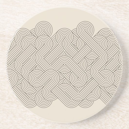 Abstrakte Grenze Getränkeuntersetzer (Vorne)