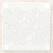 Abstrakte Grenze Glasuntersetzer (Rückseite)