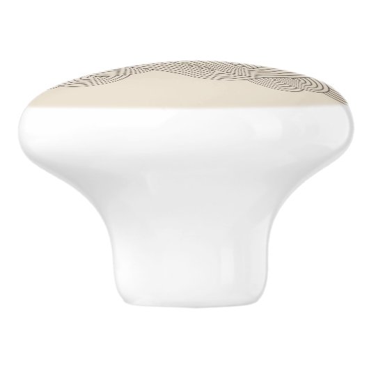 Abstrakte Grenze Keramikknauf (Seitenansicht)