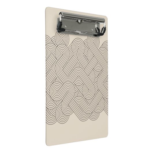 Abstrakte Grenze Mini Klemmbrett (Schrägansicht)