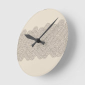 Abstrakte Grenze Runde Wanduhr (Winkel)