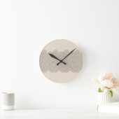 Abstrakte Grenze Runde Wanduhr (Zuhause)